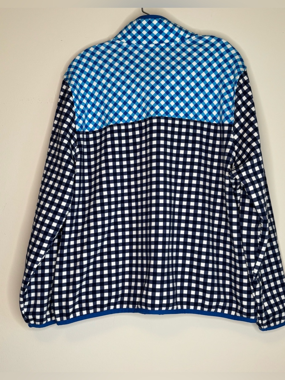DRAPER JAMES/LANDS END GINGHAM PULLOVER TOP - Picture 5 of 5